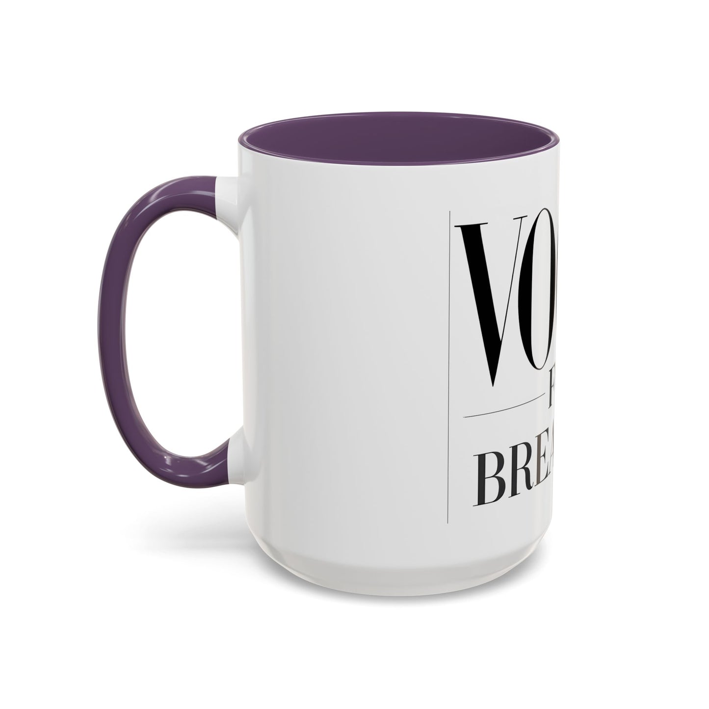VOGUE For Breakfast Coffee Mug - Stylish Drinkware, Perfect for Breakfast, Gift for Coffee Lovers, Trendy Kitchen Decor
