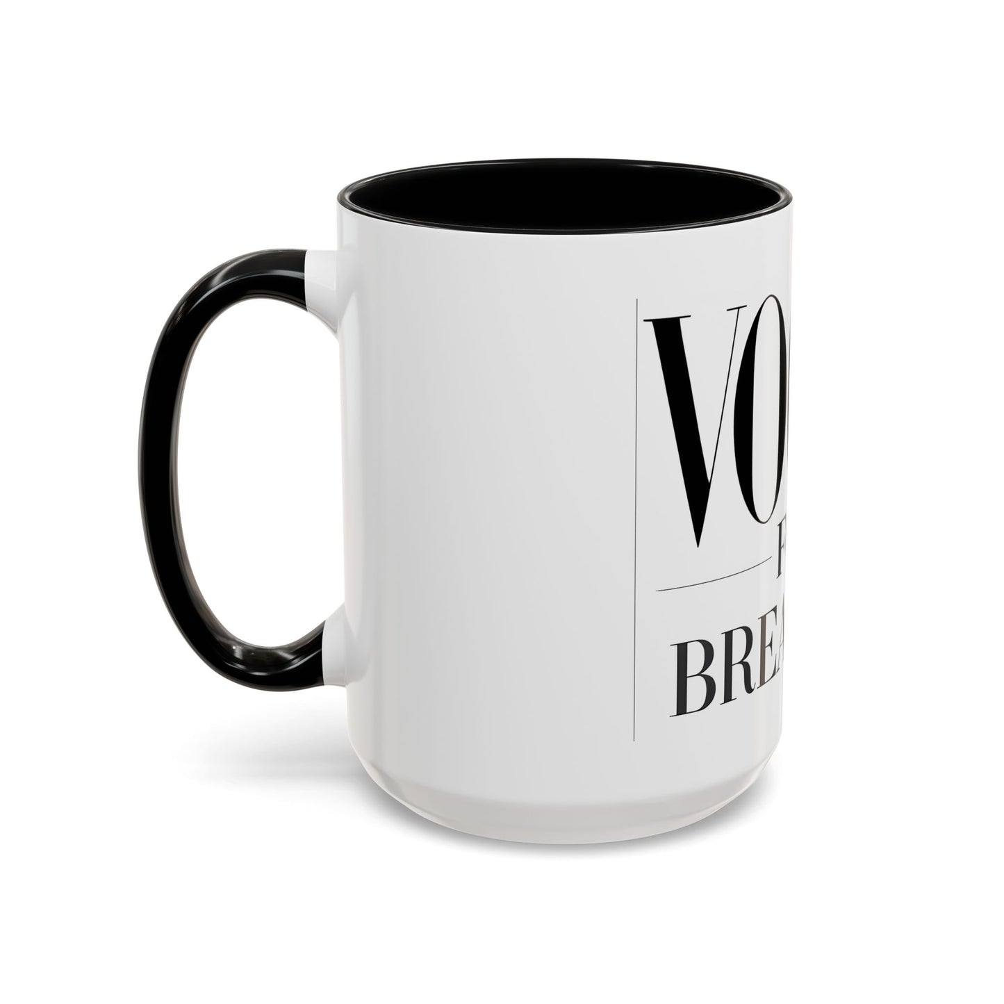 VOGUE For Breakfast Coffee Mug - Stylish Drinkware, Perfect for Breakfast, Gift for Coffee Lovers, Trendy Kitchen Decor