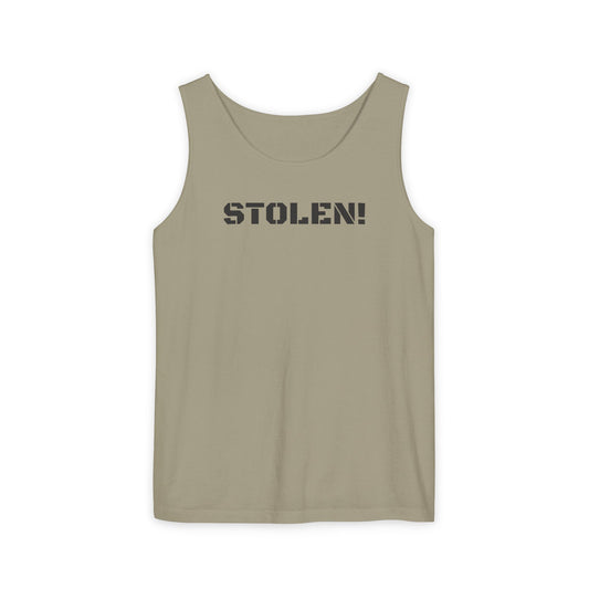 STOLEN! Unisex Garment-Dyed Tank Top - Casual Summer Style