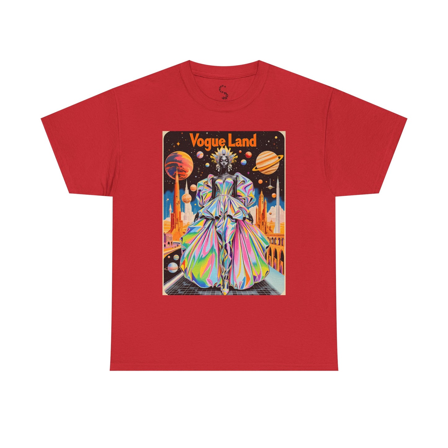 Vogue Land Unisex Heavy Cotton Tee - Colorful Graphic Shirt