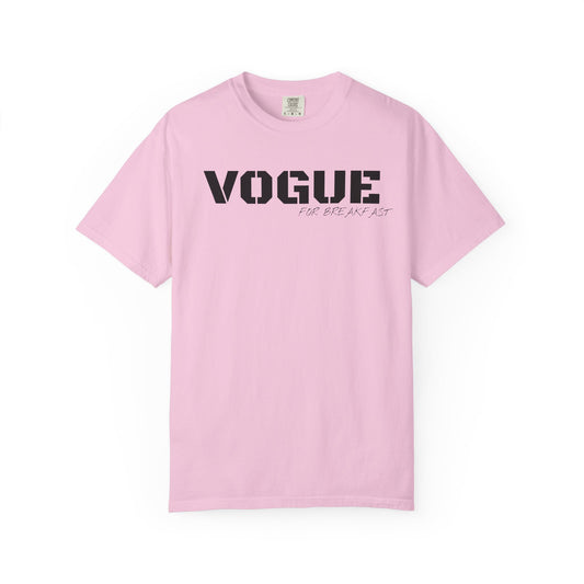 VOGUE For Breakfast Unisex Garment-Dyed T-shirt