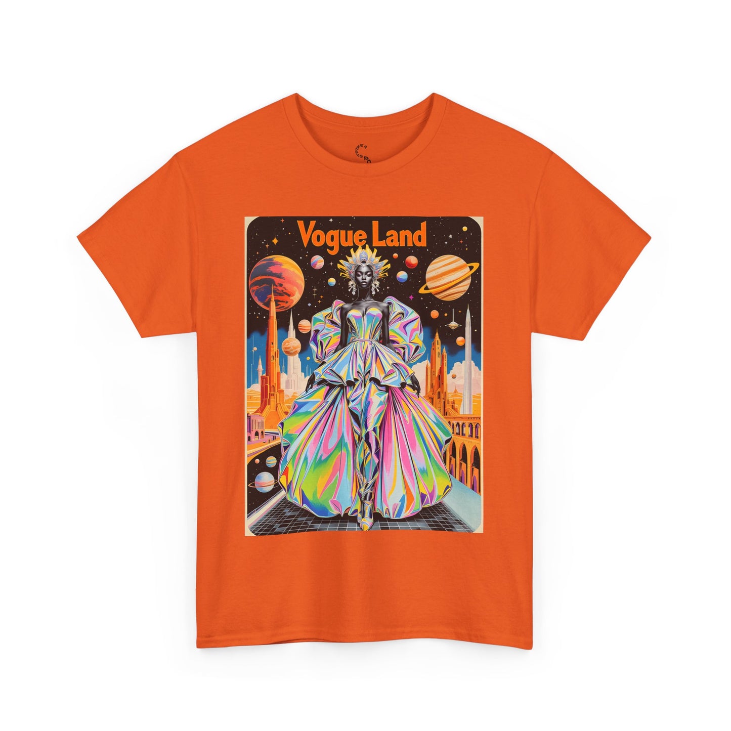 Vogue Land Unisex Heavy Cotton Tee - Colorful Graphic Shirt