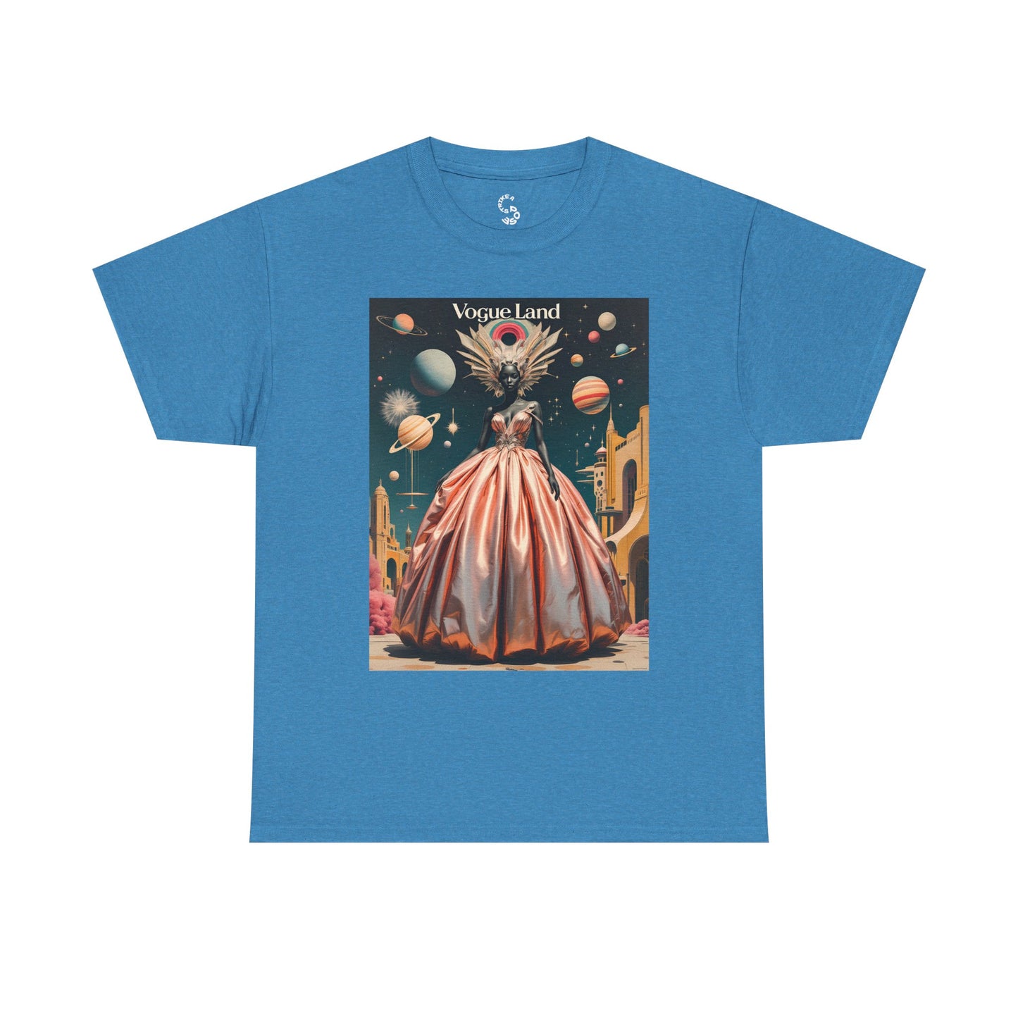 Vogue Land Unisex Heavy Cotton Tee - Colorful Graphic Shirt