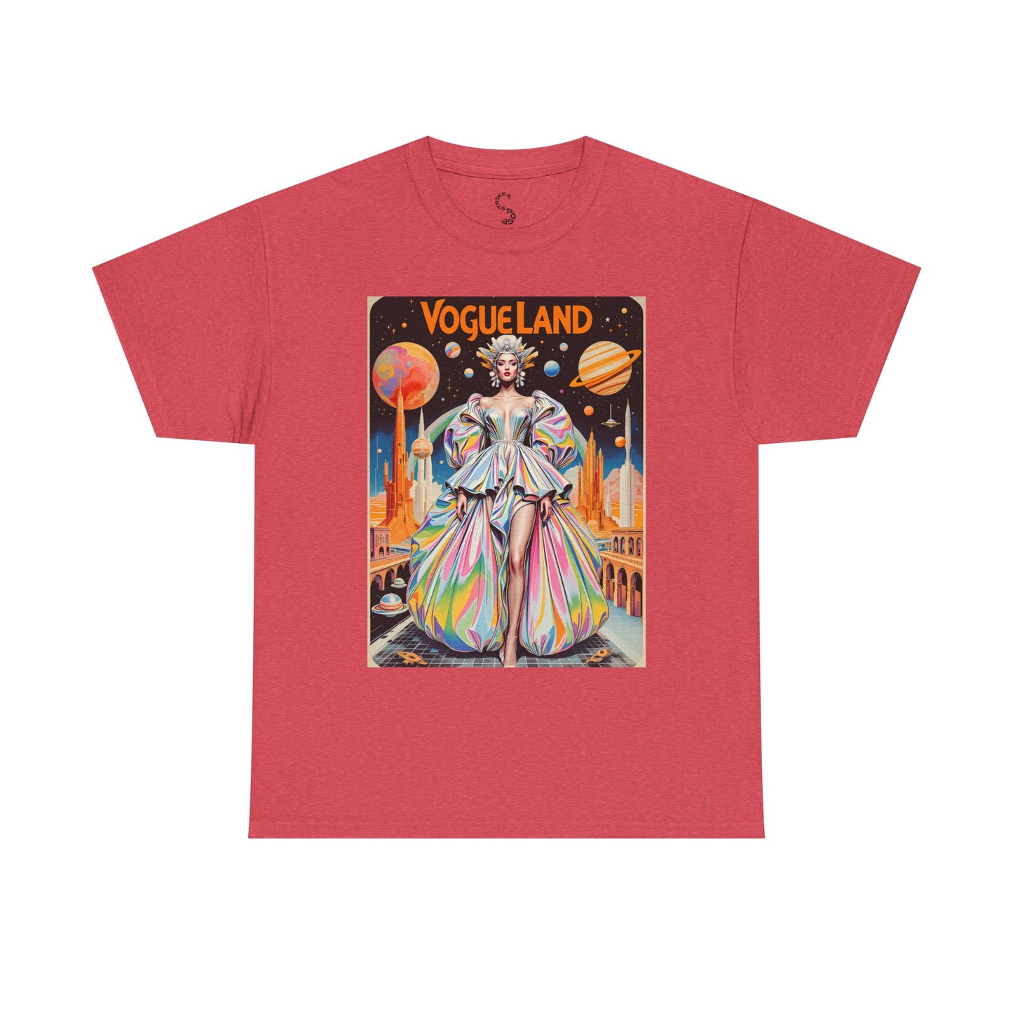 Vogue Land Unisex Heavy Cotton Tee - Colorful Graphic Shirt