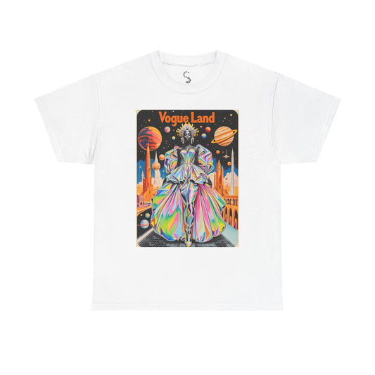 Vogue Land Unisex Heavy Cotton Tee - Colorful Graphic Shirt