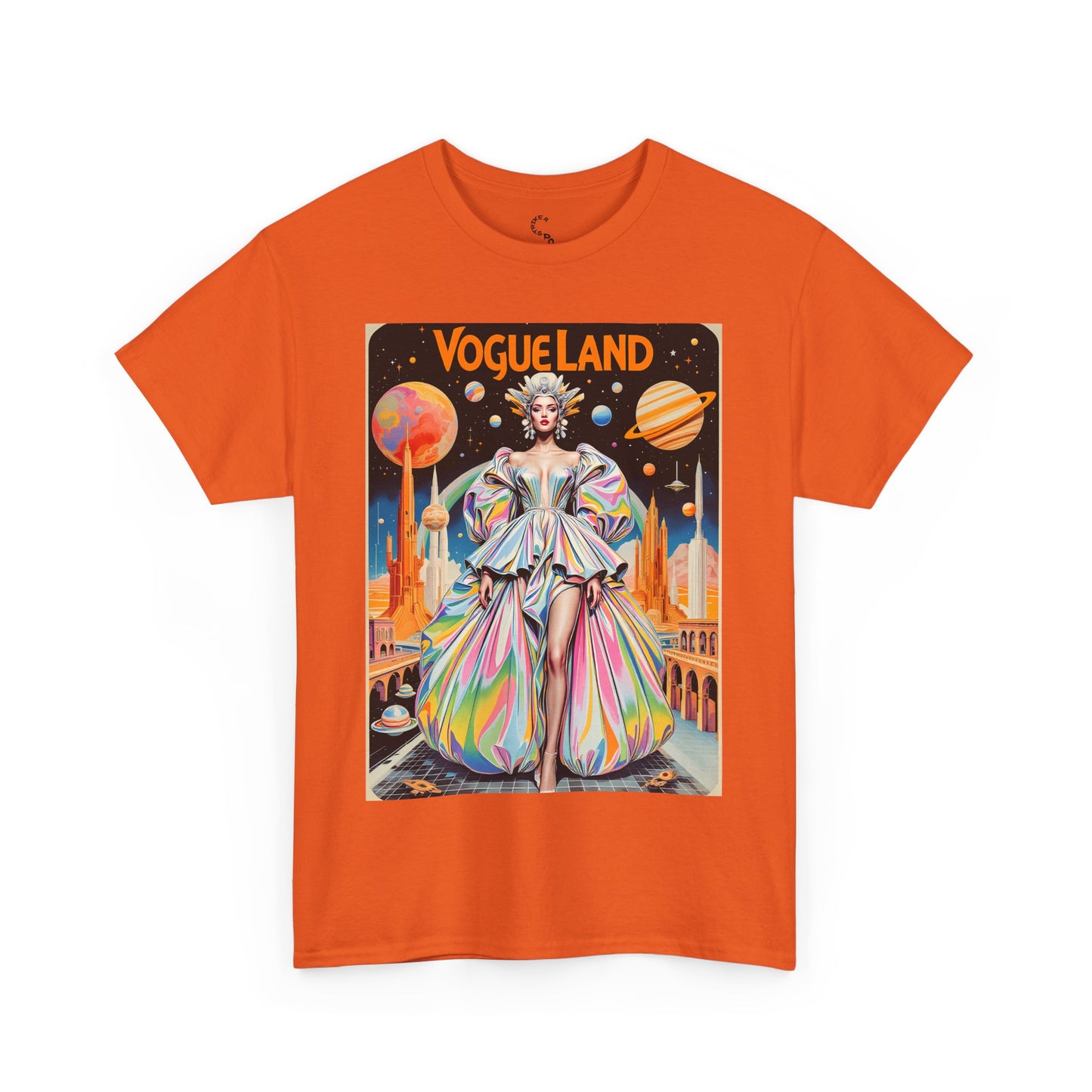 Vogue Land Unisex Heavy Cotton Tee - Colorful Graphic Shirt