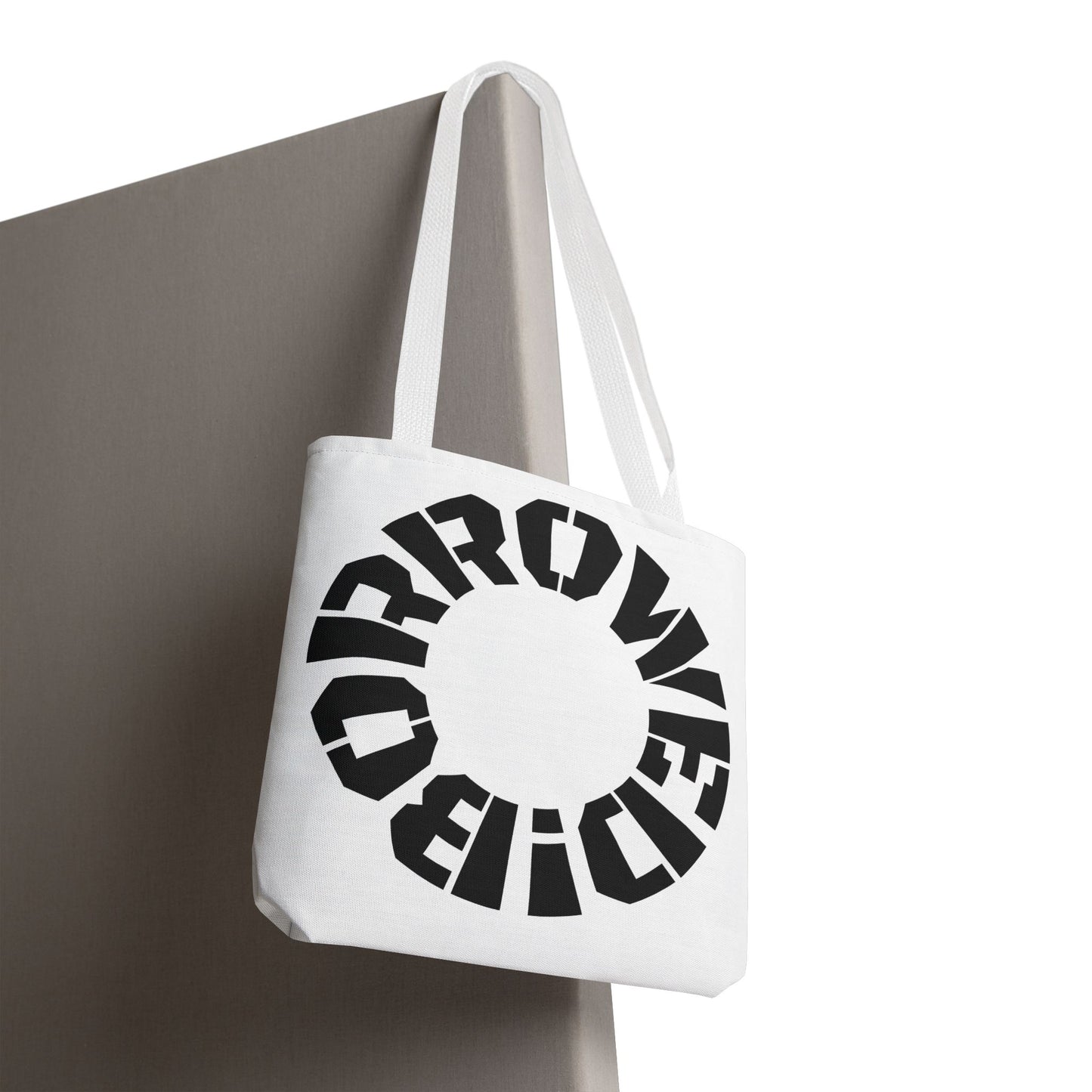 "BORROWED!" Tote Bag (AOP)