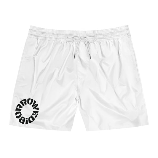 BORROWED! Men's Mid-Length Swim Shorts (AOP)