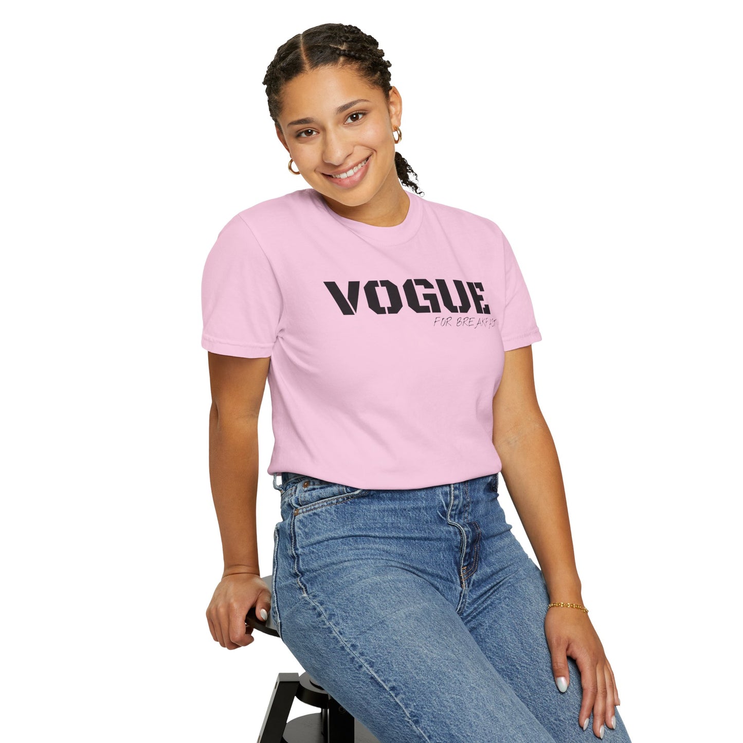 VOGUE For Breakfast Unisex Garment-Dyed T-shirt